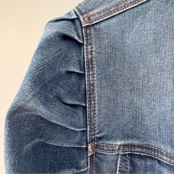 Tribal Jeans- denim jacket slight puff sleeve size S - Picture 7 of 9